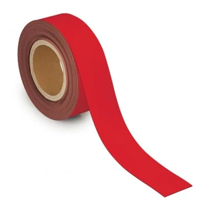 Afbeelding van MAUL magnetisch etiketband beschrijf en wisbaar, 10mtx50mm, rood magneetband