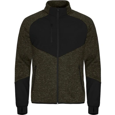 Afbeelding van Clique Haines Fleecejack Groen Melange Maat 3XL