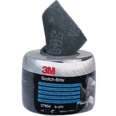 Afbeelding van 3M 07904 Scotch Brite Schuurpads AUFN Grijs Pre Cut 115x150mm