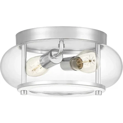 Afbeelding van Quoizel LED Badkamerarmatuur Trilogy 2X E27 Max 40W IP44 Dimbaar Polished Chrome