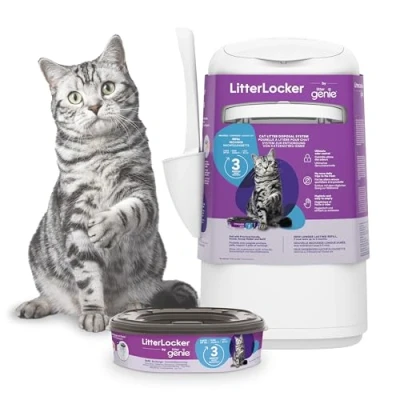 Image de Litter Genie Locker Fashion 10400 Poubelle à litière pour chat