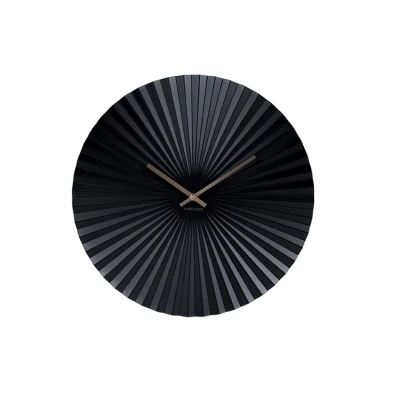 Afbeelding van Wandklok Sensu Staal Zwart Ø40cm