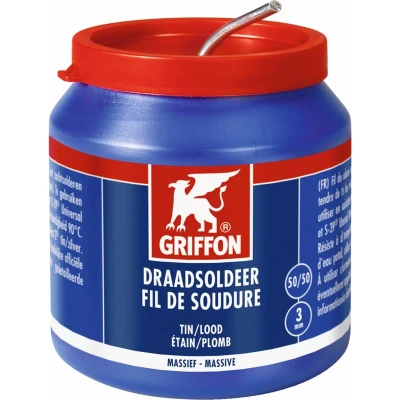 Afbeelding van Griffon draadsoldeer 50/50 massief dia 3mm (500gr)