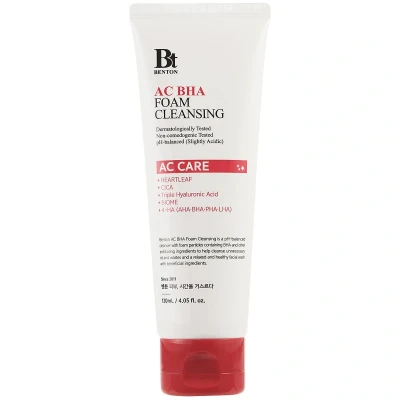 Afbeelding van Benton AC BHA FOAM Cleansing Gezichtsreiniger, Maat: 120 ml,