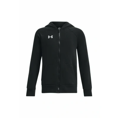 Afbeelding van Under Armour Rival Sweater met rits Black voor kinderen, Maat: 146 158,