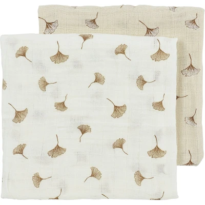 Afbeelding van Meyco Luier Gingko Offwhite/Soft Sand 2 pack