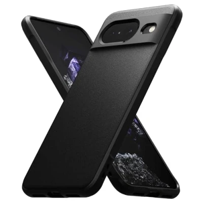 Afbeelding van Ringke beschermhoes compatibel met Google Pixel 8 [Onyx], schokbestendig, robuust, flexibel, ultradun, zacht, duurzaam, voor 8, zwart