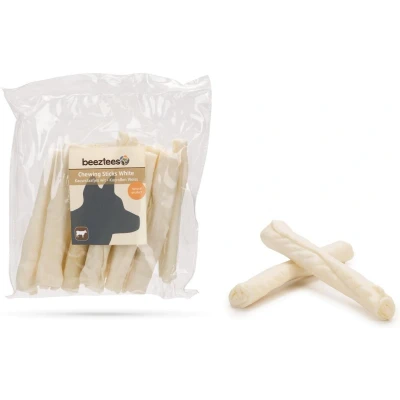 Afbeelding van Beeztees Kauwstaafjes Wit hondensnack 10 Stuks
