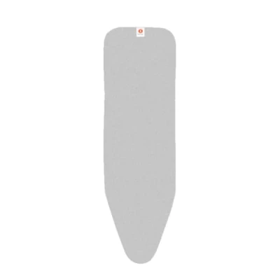 Image de Brabantia Housse pour Table à Repasser B, 124 X 38 cm Coton, Mousse 4mm &amp; Feutre Silver
