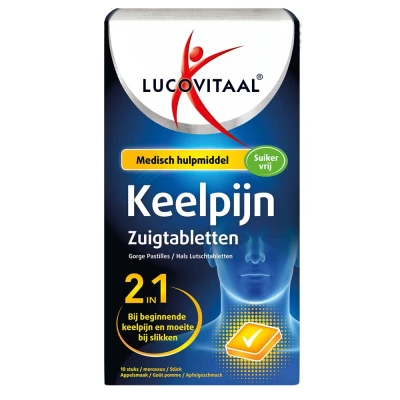 Afbeelding van Lucovitaal Keelpijn Zuig Stuks Tabletten 10pakket
