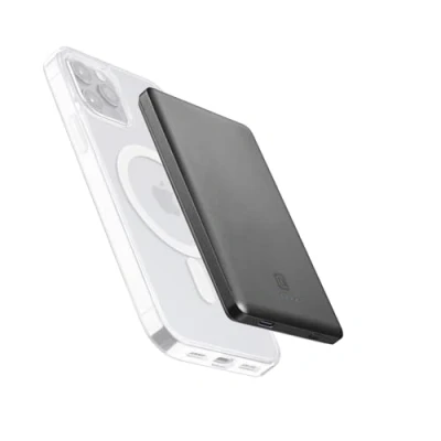 Afbeelding van Cellularline Mag Lite 5000 mAh Draadloos opladen Grijs