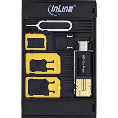 Afbeelding van InLine SIM Box kaartadapter SIM/geheugenkaartadapters (10 g, blisterverpakking)