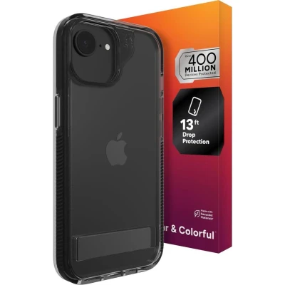 Afbeelding van Zagg Santa Cruz Kickstand (Apple iPhone 16e), Smartphonehoes, Zwart