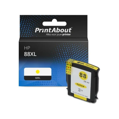Afbeelding van Huismerk HP 88XL (C9393AE) Inktcartridge Geel Hoge capaciteit