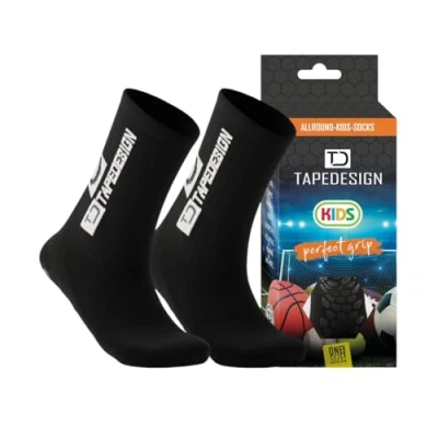 Afbeelding van TapeDesign Allround Classic Gripsokken Kids Zwart