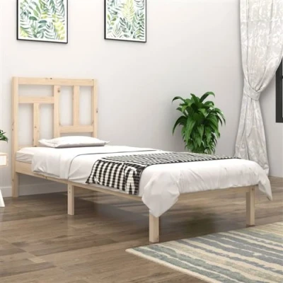 Afbeelding van vidaXL Bedframe massief grenenhout 90x190 cm