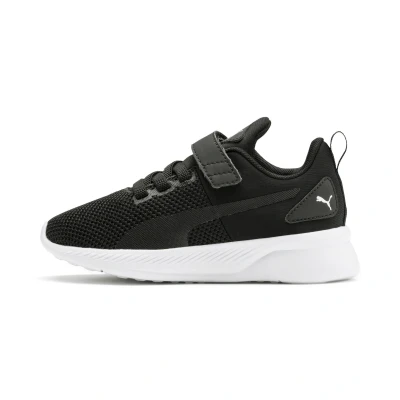 Afbeelding van Puma Flyer Runner Unisex Hardloopschoenen neutraal voor kinderen, Maat: 30, Black/white Textiel/ synthetisch