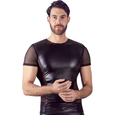 Afbeelding van Heren Shirt In Biker Stijl