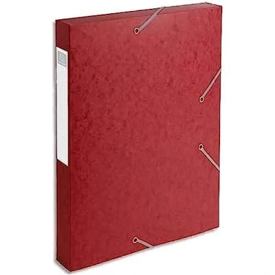 Afbeelding van Exacompta Elastobox Cartobox rug van 4 cm rood kwaliteit 7/10e