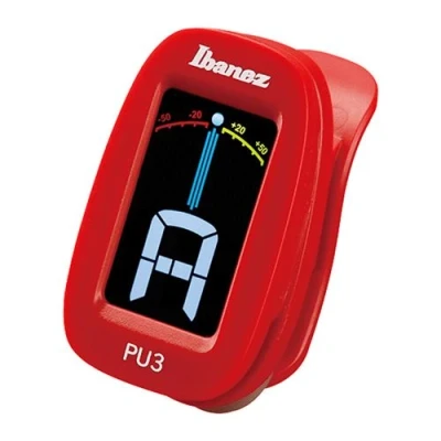 Image de Ibanez PU3 RD Accordeur chromatique à pince Rouge