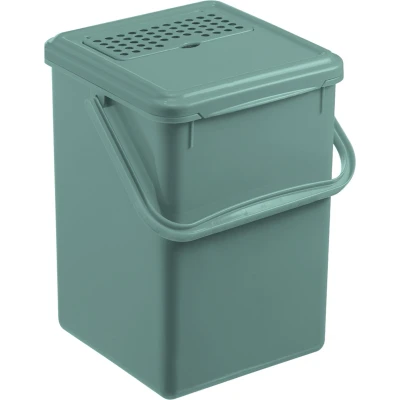 Afbeelding van Rotho Bio Afvalemmer + Actief Koolfilter 8L Mistletoe Groen