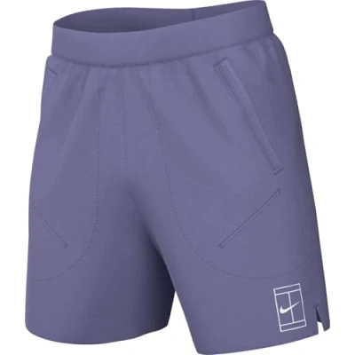 Afbeelding van Nike Performance Nikecourt Advantage 8 INCH Short Korte broeken, Heren, Maat: Small, Dusty amethyst/white