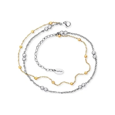 Afbeelding van Engelsrufer ERFS LILMOON G Moonlight Twin tweekleurig enkelbandje 22 cm roestvrij staal, cm, staal