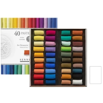 Image de Boîte De 40 Demi Pastels A L&#039;Écu Assortiment Sennelier