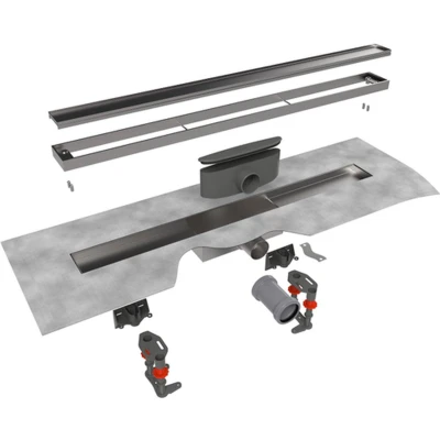 Afbeelding van Easy Drain compact TAF Low Tegel douchegoot geborsteld RVS met