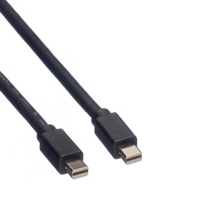 Afbeelding van ROLINE DisplayPort kabel, Mini DP m M, zwart, 3