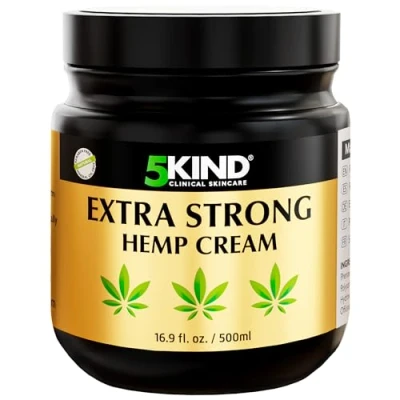 Afbeelding van 5kind Zeer krachtige hennepcrème, 500 ml, hennep en arnica olie, voor spieren, voeten, knieën, nek, schouders, massagegel rijk aan natuurlijke extracten