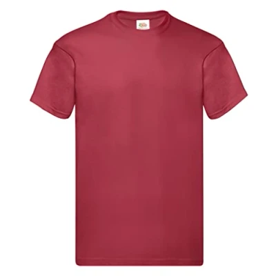 Afbeelding van T shirt met korte mouwen Fruit Of The Loom Screen Stars Original voor heren, Baksteen, M