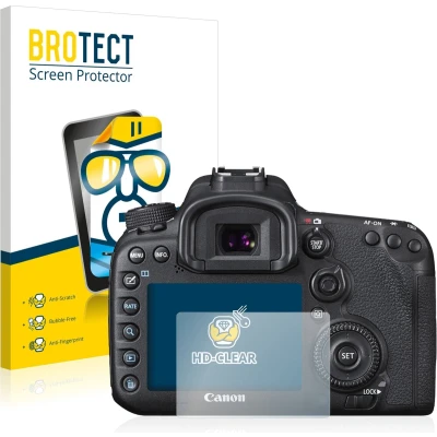 Afbeelding van BROTECT Screenprotector voor Canon EOS 7D Mark II Folie Beschermfolie transparant (2 Stuks)