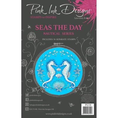 Afbeelding van Pink Ink Designs Nautical Series Clear Stamp Set Seas The Day
