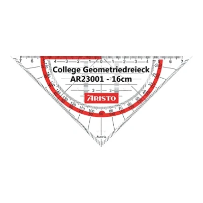 Afbeelding van Aristo geodriehoek 14cm transparant AR 23001