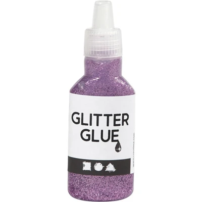 Afbeelding van Creotime Glitterlijm Paars 25 Ml
