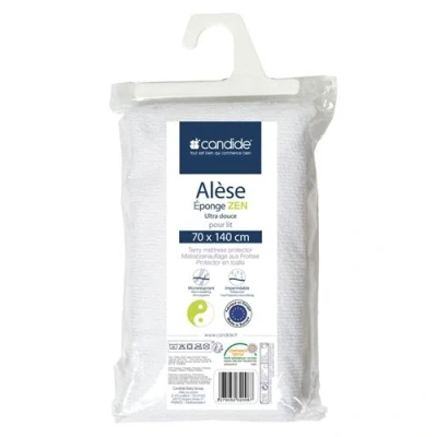Image de Candide alèse éponge viscose de bambou 70 x 140 cm blanc