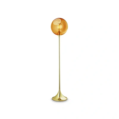Afbeelding van Ballroom vloerlamp, amber, glas, mondgeblazen, dimbaar