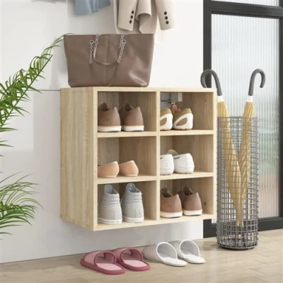 Afbeelding van Schoenenkast 52,5x30x50 cm sonoma eikenkleurig
