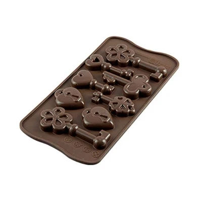 Afbeelding van SILIKOMART SCG33 Choco Keys siliconen vorm 34 x 84 H 14 mm