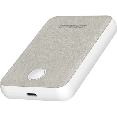 Afbeelding van OtterBox Wireless Power Bank (7.5W) 5000mAh USB C Port White (5000 mAh, 12 W), Powerbank, Wit