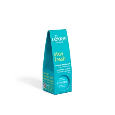 Afbeelding van The Lekker Company Natural Deodorant Peppermint &amp; Rosemary 30GR