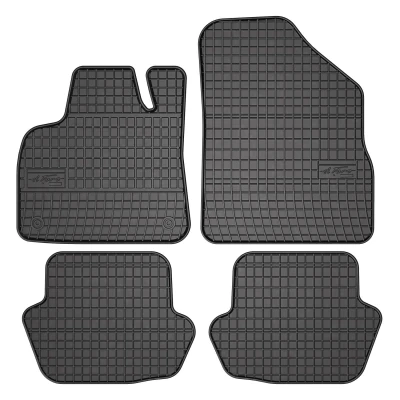 Afbeelding van FROGUM 0651 Vloermatset Rubber voor en achter 4 zwart Op maat gemaakt