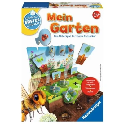 Afbeelding van Ravensburger 24733 Mijn Garten Educatief spel voor kinderen vanaf 1,5 jaar, spelend eerste leren 1 2 spelers: het natuurspel kleine ontdekkingsreizigers