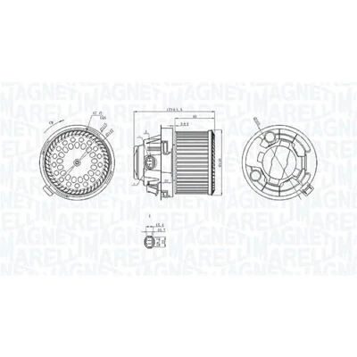 Afbeelding van Magneti Marelli Kachelventilator 069412258010