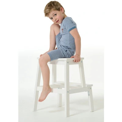 Afbeelding van Schiesser LOVE SET Pyjama voor kinderen, Maat: 92, Jeansblau