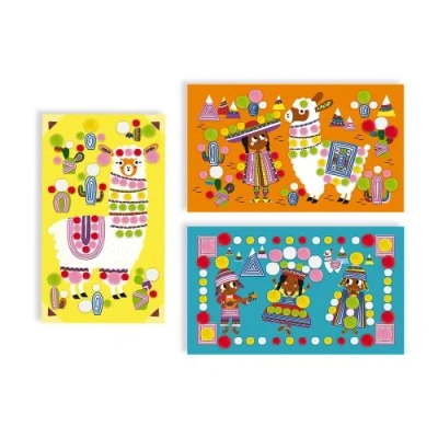 Image de Kit créatif Janod Pompons Lamas