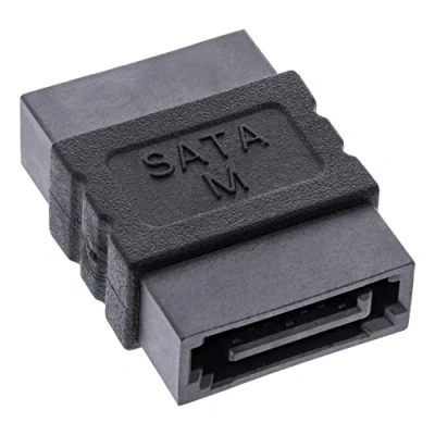 Afbeelding van SATA data koppelstuk SATA600 6 Gbit/s / zwart