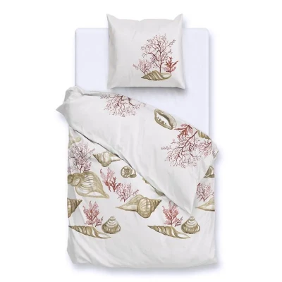 Afbeelding van Zohome Guscio dekbedovertrek 1 persoons (140x200/220 cm + sloop) Off White