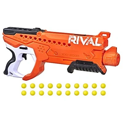 Afbeelding van NERF Rival Curve Shot Helix XXI 2000 Blaster Rond licht links, rechts, aflopend of rechts 20 rivaliserende ballen